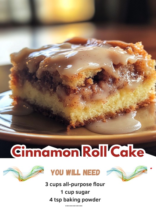 Cinnamon Roll Cake